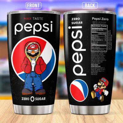 Mario Pepsi Stainless Steel Tumbler 20Oz/30Oz