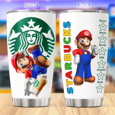 Mario Starbuck Stainless Steel Tumbler 20Oz/30Oz