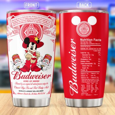 Mickey Budweiser Stainless Steel Tumbler 20Oz/30Oz