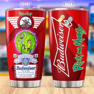 Rick Anh Morty Budweiser Stainless Steel Tumbler 20Oz/30Oz