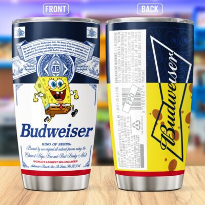 Spongebob Budweiser Stainless Steel Tumbler 20Oz/30Oz