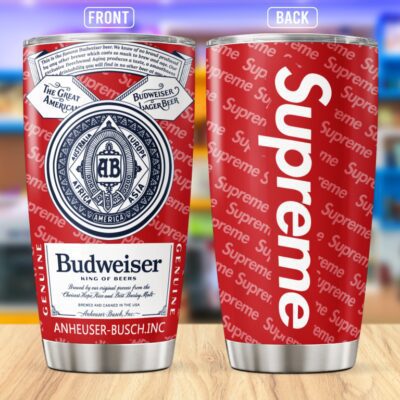 Supreme Budweiser Stainless Steel Tumbler 20Oz/30Oz
