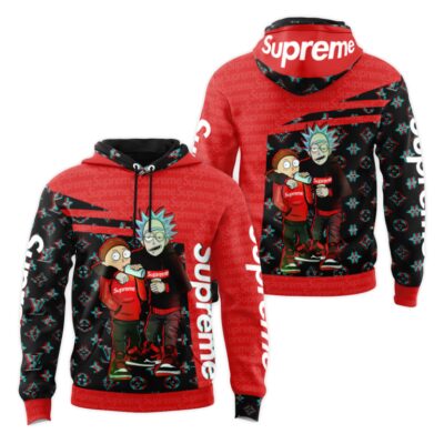 Supreme Rick and Morty Unisex Hoodie Luxury Brand Gifts 2023 JH2008