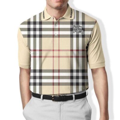 Burberry Polo Shirt Luxury Brand Tennis Shirt Golf Shirt PLS017
