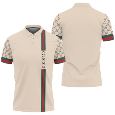 Gucci Stripe Polo Shirt Luxury Brand Tennis Shirt Golf Shirt PLS263