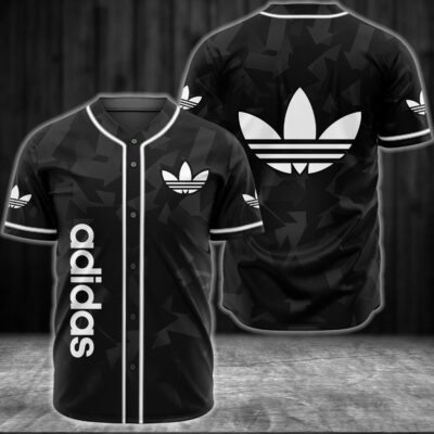 Adidas Black Baseball Jersey Shirt BJS863