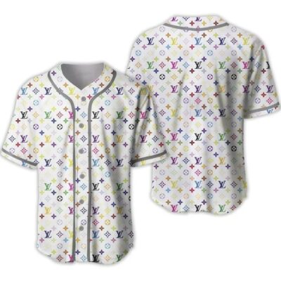 Louis Vuitton Baseball Jersey Shirt LV Luxury BJS1033