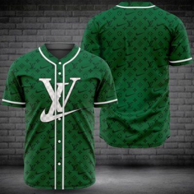 Louis Vuitton Nike Baseball Jersey Shirt LV Luxury BJS1089