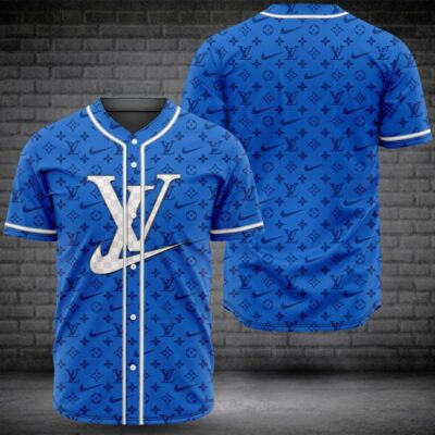 Louis Vuitton Nike Baseball Jersey Shirt LV Luxury BJS1090