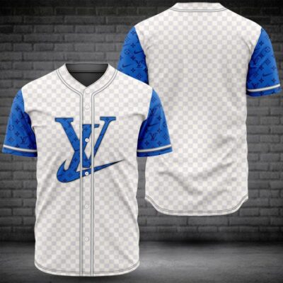 Louis Vuitton Nike Baseball Jersey Shirt LV Luxury BJS1091
