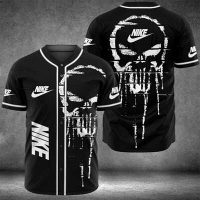 Nike Skull Baseball Jersey Shirt BJS1175