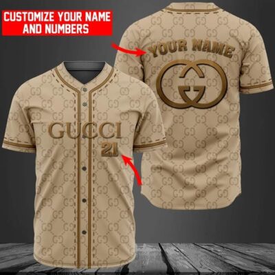 Personalized Gucci Baseball Jersey Shirt Luxury BJS1201