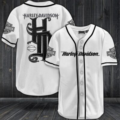 Harley Davidson Baseball Jersey Shirt Clothes Sport BJS1003