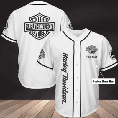 Personalized Harley Davidson Baseball Jersey Shirt Clothes Sport BJS1207