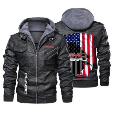 Denali GMC US Flag Leather Jacket LJ1022