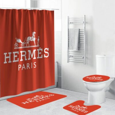 Hermes Paris Luxury Shower Curtain Set Luxury Bathroom Set BRS781
