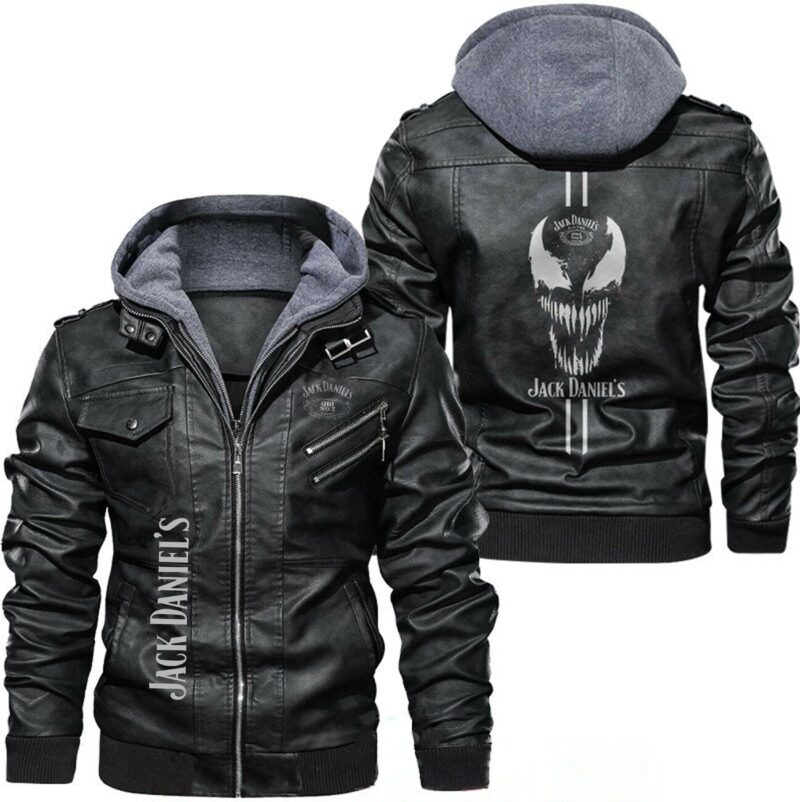 Jack Daniels Old No 7 Tennessee Whiskey Venom Leather Jacket LJ1482
