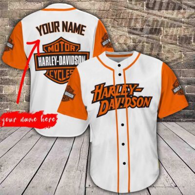 Personalized Harley Davidson Baseball Jersey Shirt Clothes Sport BJS1205