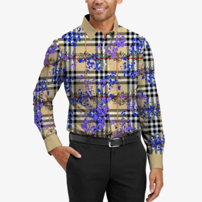 Burberry Long Sleeves Button Down Shirt For Elegant Men LSB1002