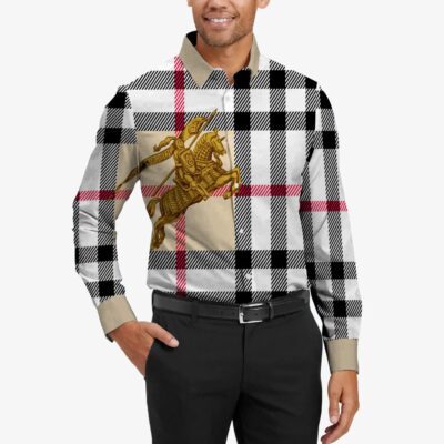 Burberry Long Sleeves Button Down Shirt For Elegant Men LSB1003