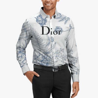 Dior Long Sleeves Button Down Shirt For Elegant Men LSB1020