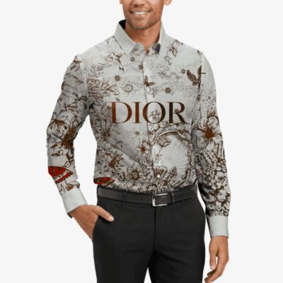Dior Long Sleeves Button Down Shirt For Elegant Men LSB1030