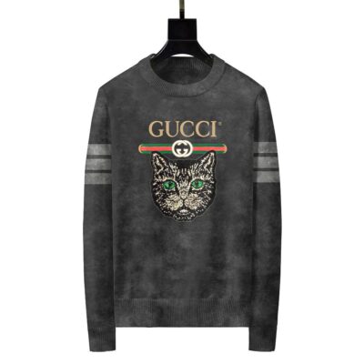 Gucci Cat Luxury Ugly Sweater For Winter LZU1057