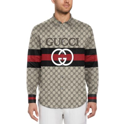 Gucci Long Sleeves Button Down Shirt For Elegant Men LSB1066