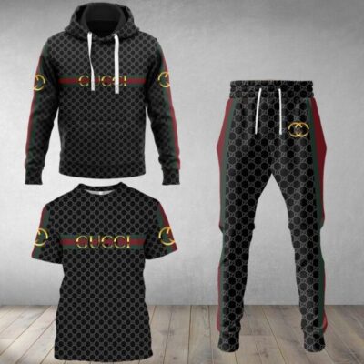 Gucci Luxury Brand Combo T-Shirt Hoodie Long Pants Set Trending 2023-24 Outfit Sport LCS1003