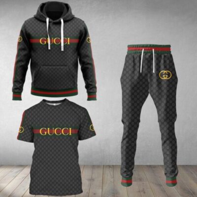 Gucci Luxury Brand Combo T-Shirt Hoodie Long Pants Set Trending 2023-24 Outfit Sport LCS1013