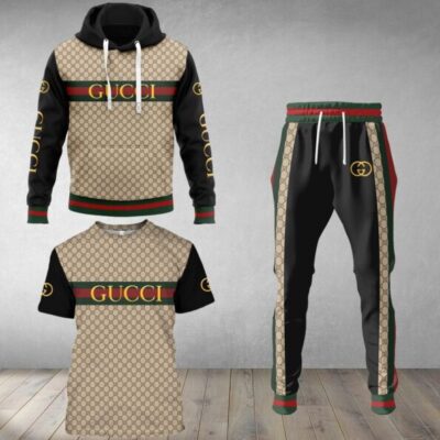 Gucci Luxury Brand Combo T-Shirt Hoodie Long Pants Set Trending 2023-24 Outfit Sport LCS1017