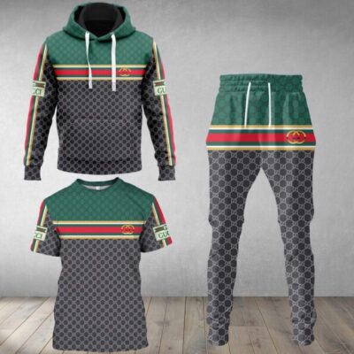 Gucci Luxury Brand Combo T-Shirt Hoodie Long Pants Set Trending 2023-24 Outfit Sport LCS1024