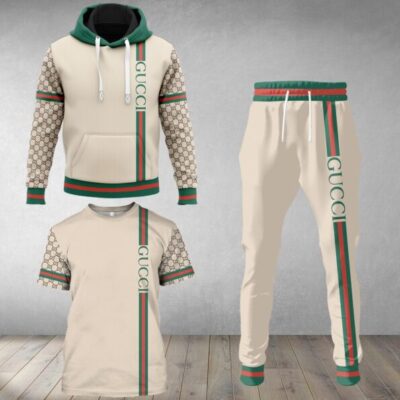 Gucci Luxury Brand Combo T-Shirt Hoodie Long Pants Set Trending 2023-24 Outfit Sport LCS1029