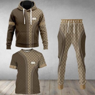 Gucci Luxury Brand Combo T-Shirt Hoodie Long Pants Set Trending 2023-24 Outfit Sport LCS1031