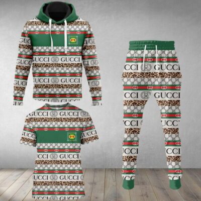 Gucci Luxury Brand Combo T-Shirt Hoodie Long Pants Set Trending 2023-24 Outfit Sport LCS1033