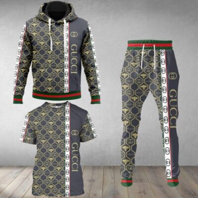 Gucci Luxury Brand Combo T-Shirt Hoodie Long Pants Set Trending 2023-24 Outfit Sport LCS1034