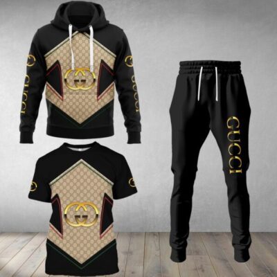 Gucci Luxury Brand Combo T-Shirt Hoodie Long Pants Set Trending 2023-24 Outfit Sport LCS1037