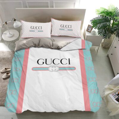 Gucci Printed Bedding Sets Duvet Cover Luxury Brand Bedding Decor BS380