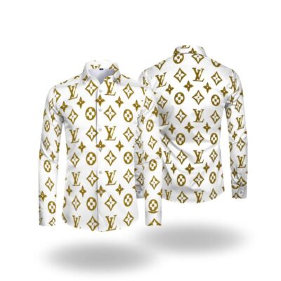 Louis Vuitton LV Long Sleeves Button Down Shirt For Elegant Men LSB1129