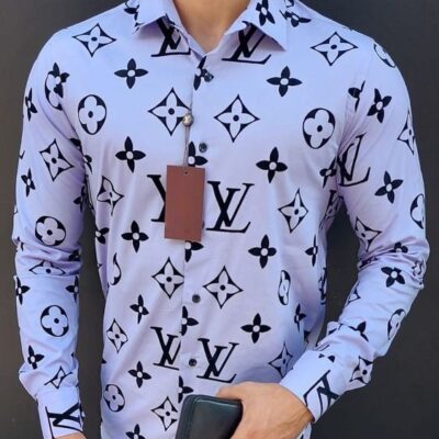 Louis Vuitton LV Long Sleeves Button Down Shirt For Elegant Men LSB1148