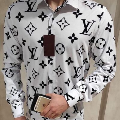 Louis Vuitton LV Long Sleeves Button Down Shirt For Elegant Men LSB1149