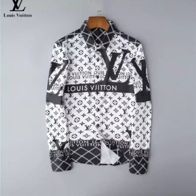 Louis Vuitton LV Long Sleeves Button Down Shirt For Elegant Men LSB1151