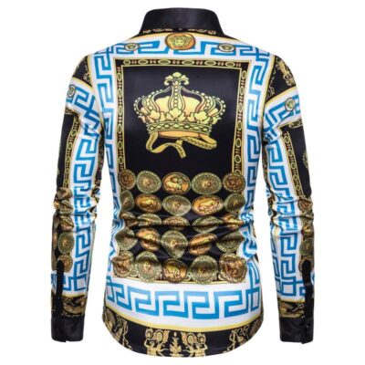 Versace Long Sleeves Button Down Shirt For Elegant Men LSB1077 1