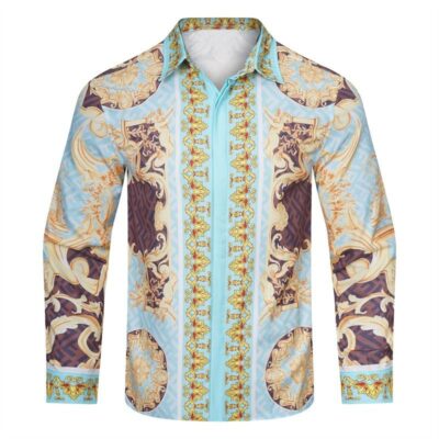 Versace Long Sleeves Button Down Shirt For Elegant Men LSB1079