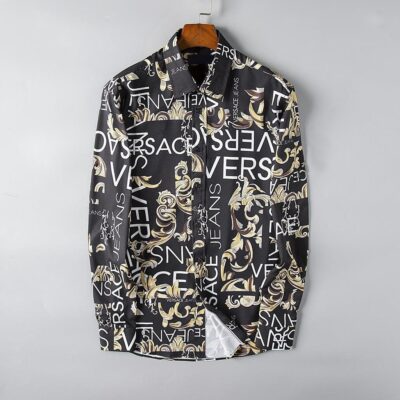 Versace Long Sleeves Button Down Shirt For Elegant Men LSB1082