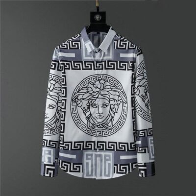Versace Long Sleeves Button Down Shirt For Elegant Men LSB1085