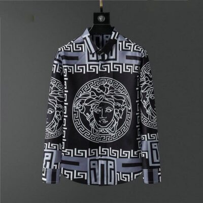 Versace Long Sleeves Button Down Shirt For Elegant Men LSB1086