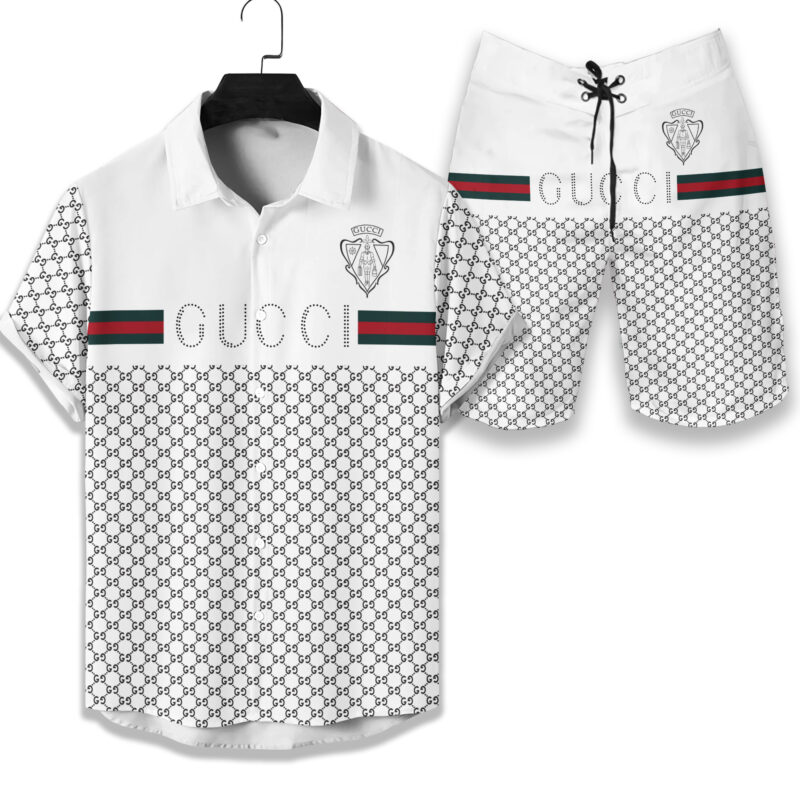 Gucci Luxury Hawaiian Shirt & Short Set LHS1019