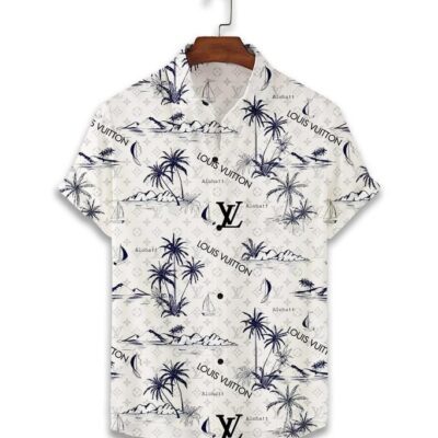 LV Louis Vuitton Luxury Hawaiian Shirt & Short Set LHS1160