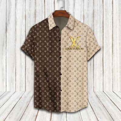 LV Louis Vuitton Luxury Hawaiian Shirt & Short Set LHS1193
